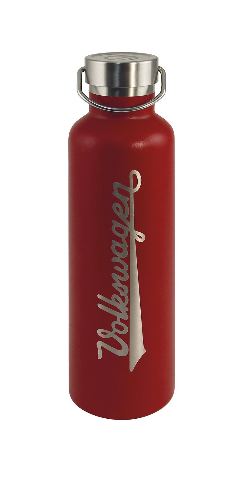 BRISA VW Collection - Volkswagen Stainless Steel Thermo Insulated Drinking Bottle with Lettering & VW Logo (735 ml/24.9 fl oz/VW Logo/Red) - Image 2